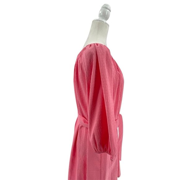 ELIZABETH AND JAMES Women's Pink Petunia Pink Belted Dress NWT Small - Picture 5 of 6
